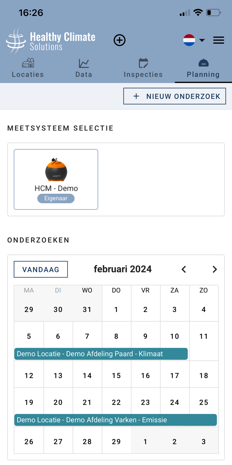 Onderzoeksplanning mobiel