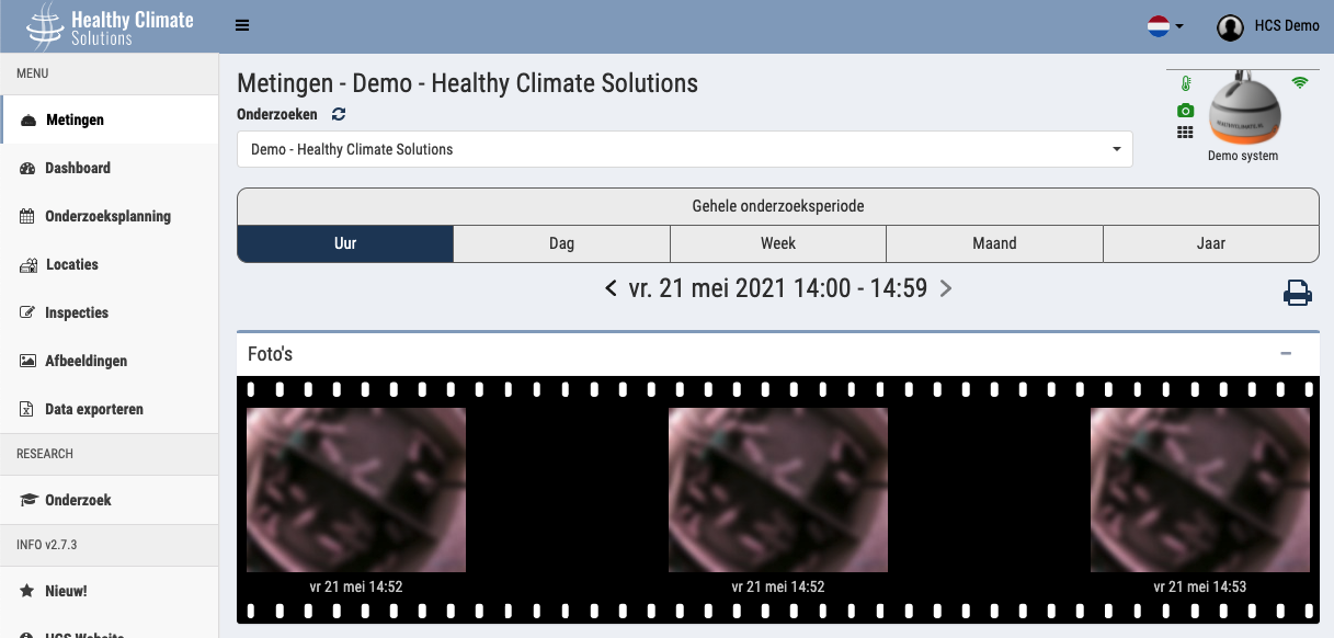 Healthy Climate Monitor focus - Wazig beeld