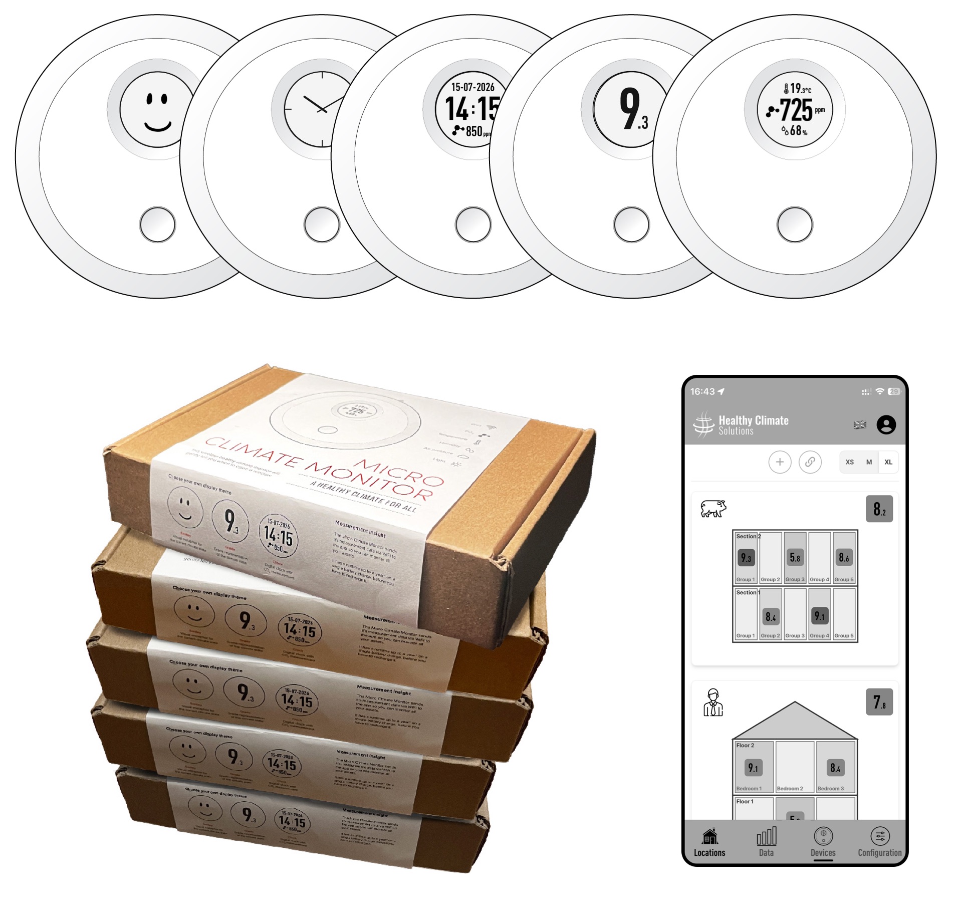 Set van 5 MCM's
